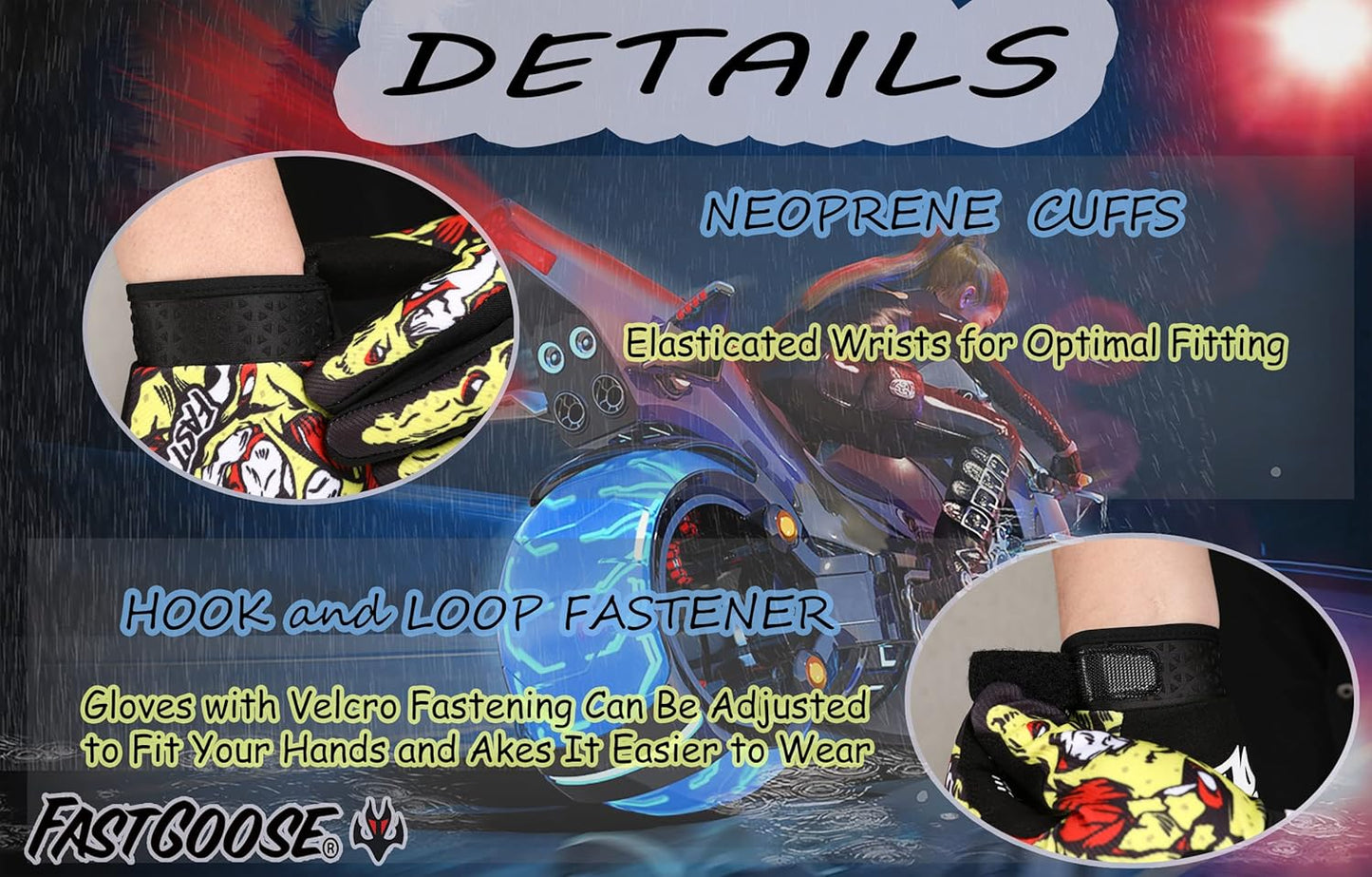 AdventureGuard™ Breathable Motorcycle Gloves